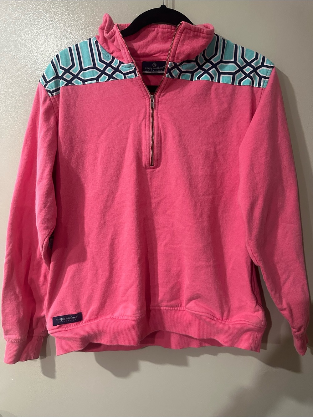 Women’s Simply Southern Hot Pink Quarter-Zip Pullover